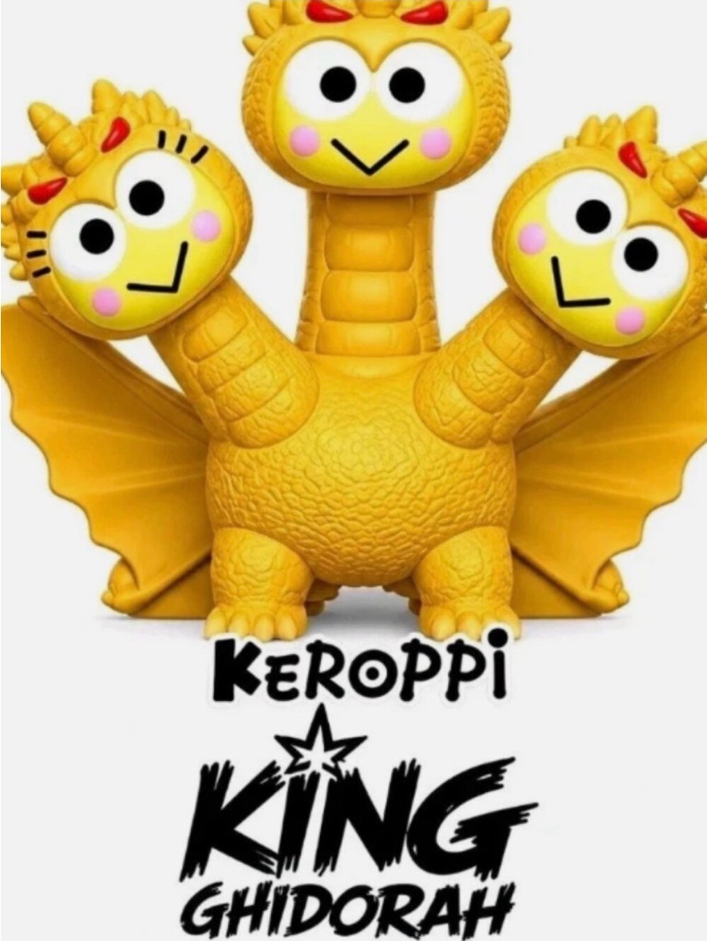 King Ghidorah Yellow 3-Headed Dragon Kids Toy